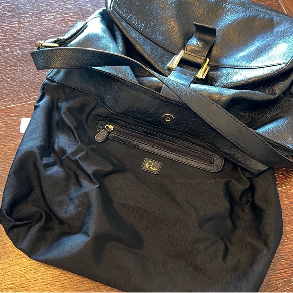 New, vintage, NWOT, PRESA large leather black bag - Picture 4 of 16